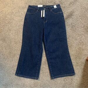 NWT Judy Blue Dark Wash Wide Leg High Waist Jeans 14W